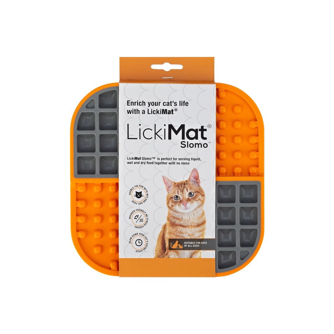 LickiMat Slomo Cat Slow Feeder Mat Collection Lick Mat, AntiBloat