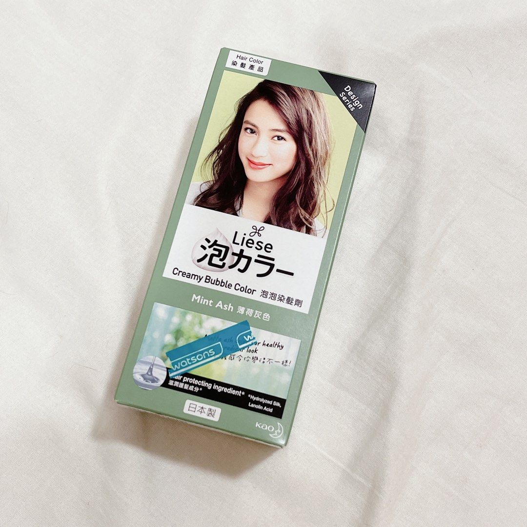 Liese bubble hair dye mint ash, Beauty & Personal Care, Hair on Carousell