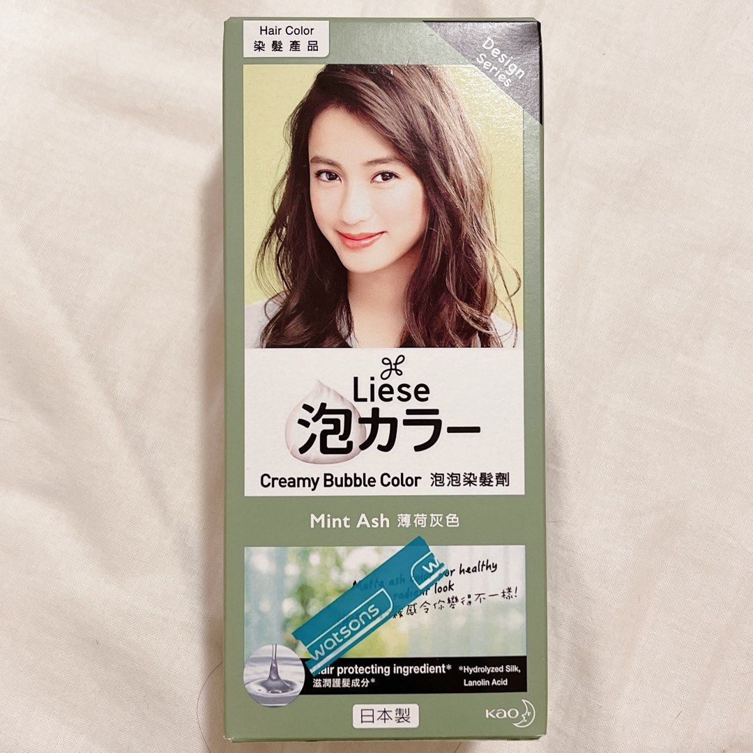 Liese bubble hair dye mint ash, Beauty & Personal Care, Hair on Carousell