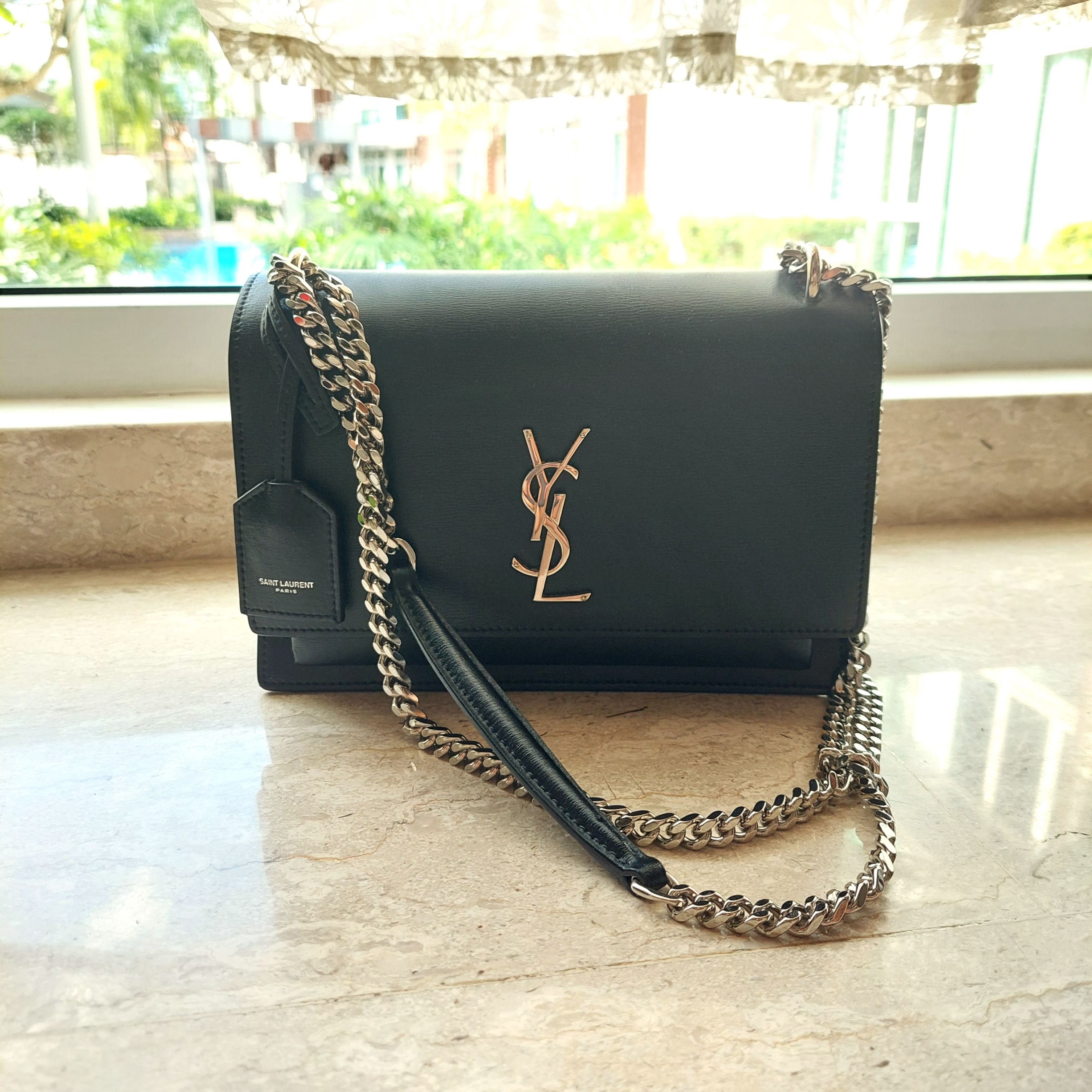 Ysl medium sunset shoulder bag cheap