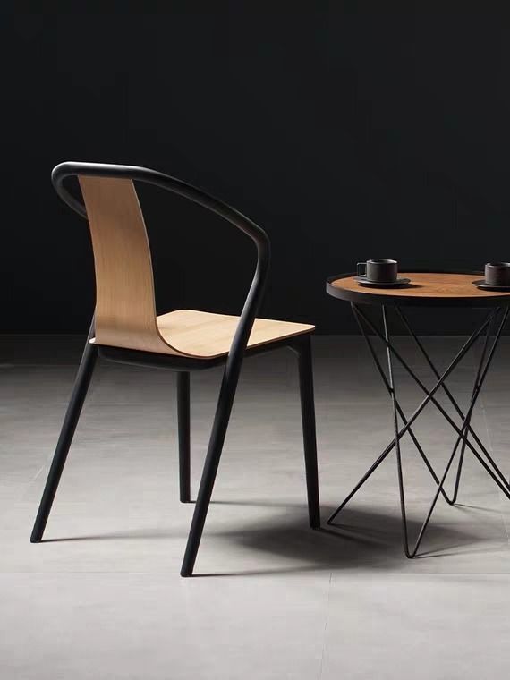LOUIS Modern Industrial Dining Chair, Furniture & Home Living