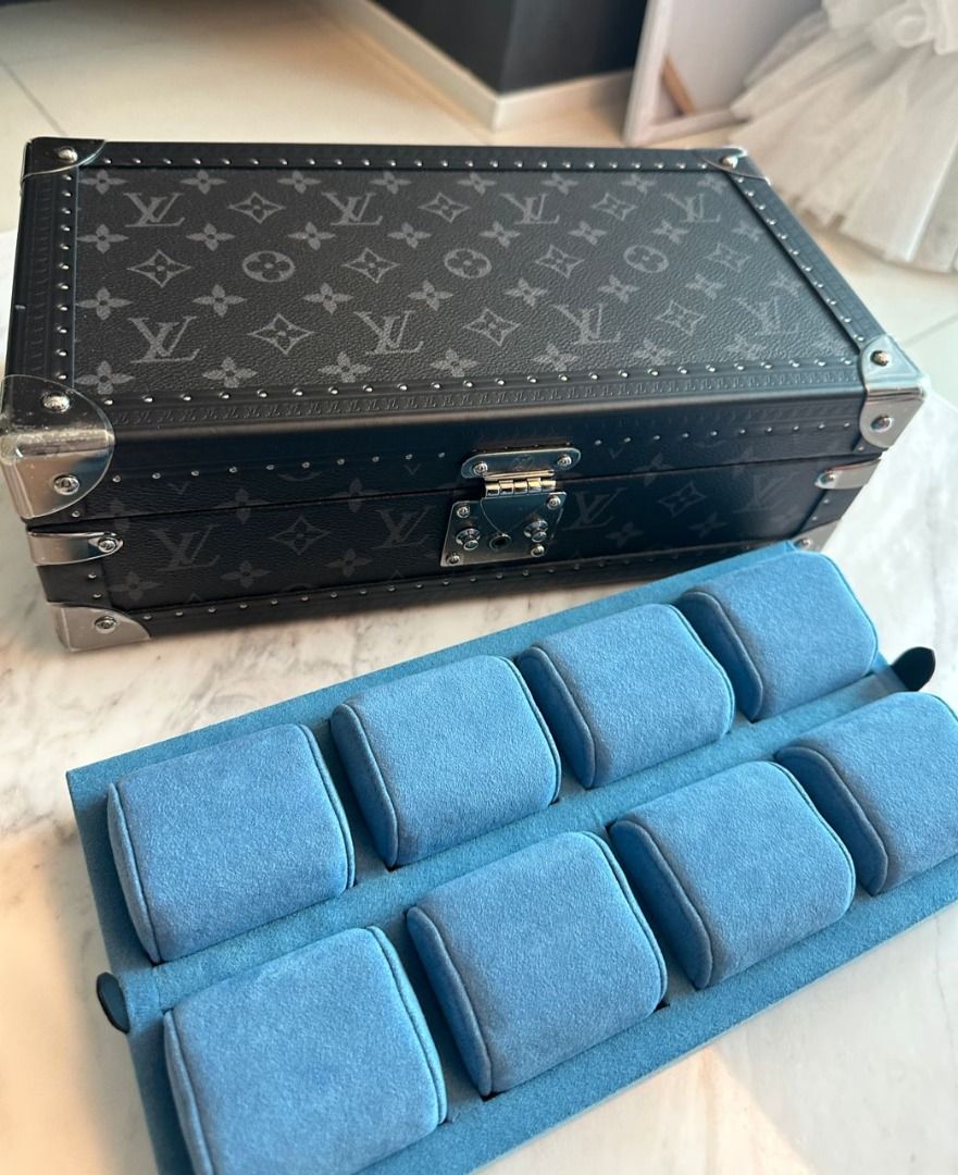 One Point Limit Louis Vuitton Watch Case Coffret Montre With Removable Tray  Stor