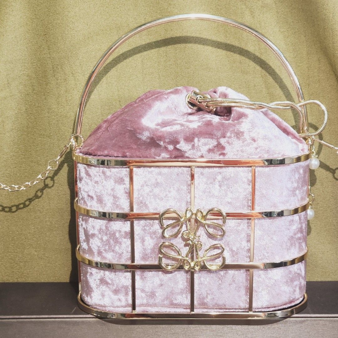 LOUVRE BIRDCAGE BN Paris Runway Statement Stainless Steel Gold