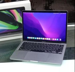 MacBook Pro M1 13 2020 TouchBar MYD82 8GB 256GB Fulset Gray Like New WA 0813-3300-0736