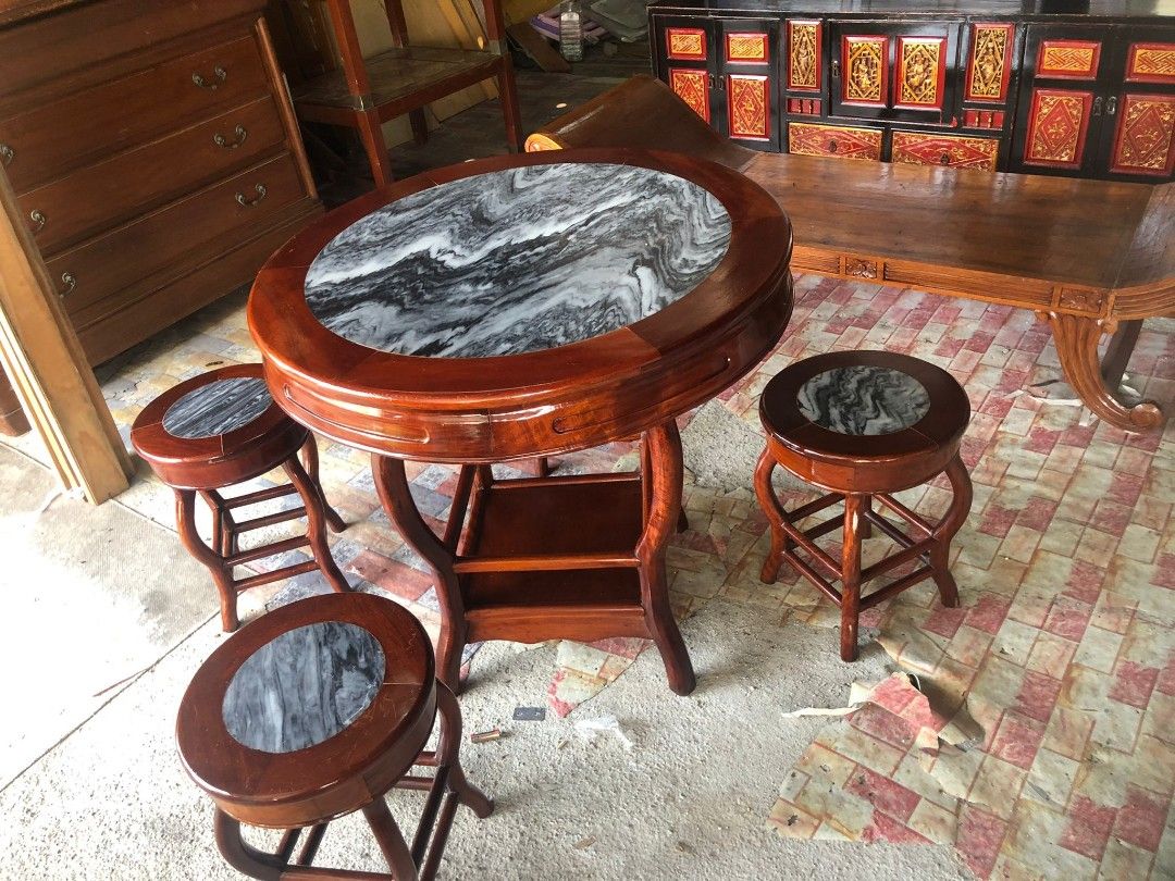 Marble stool sale chair