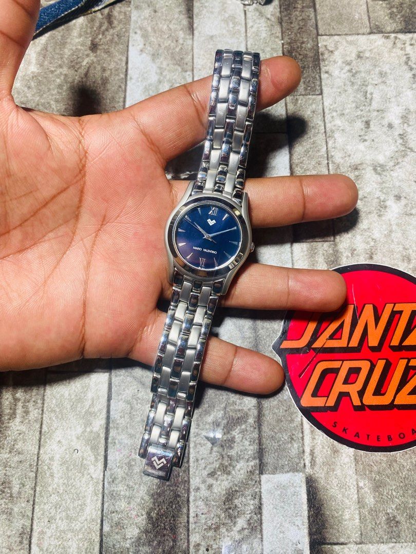 MARIO VALENTINO BLUE DIAL WATCH