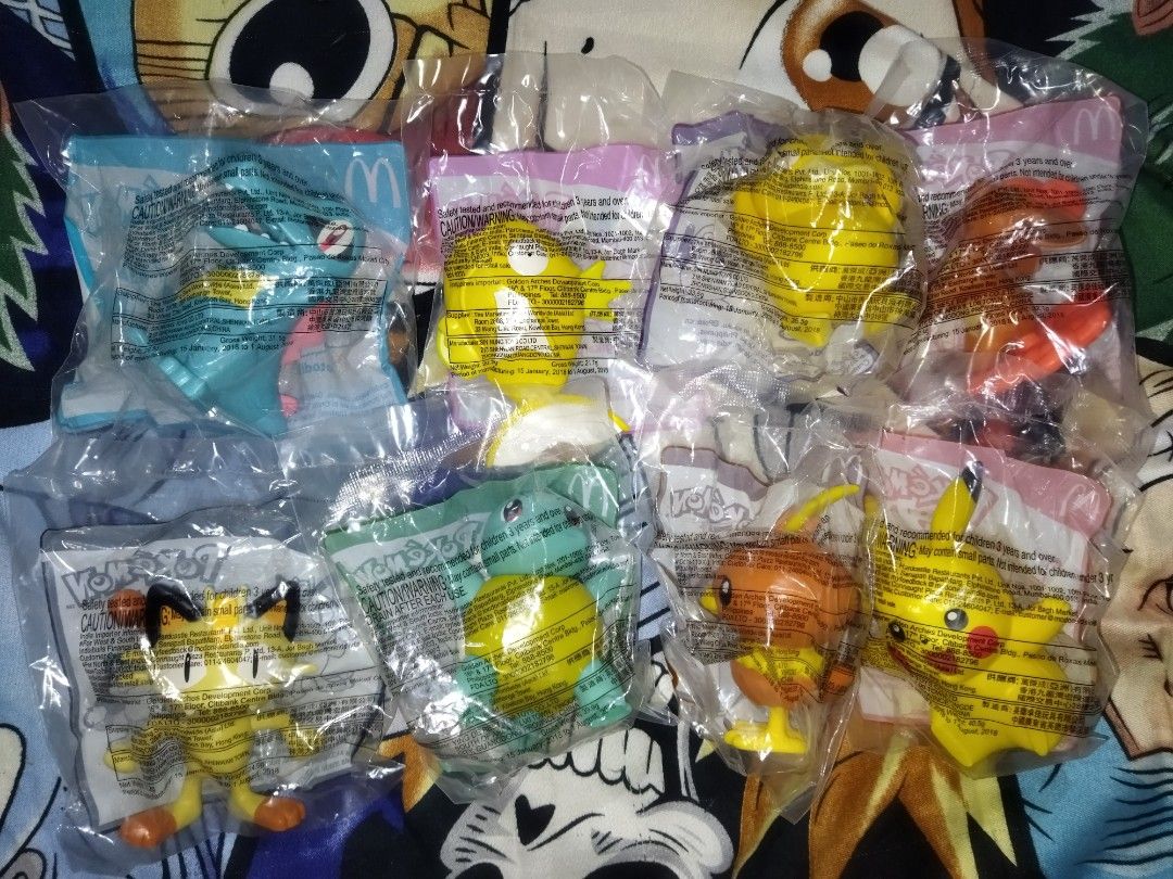 Mcdonalds happy meal pokemon toys on Carousell