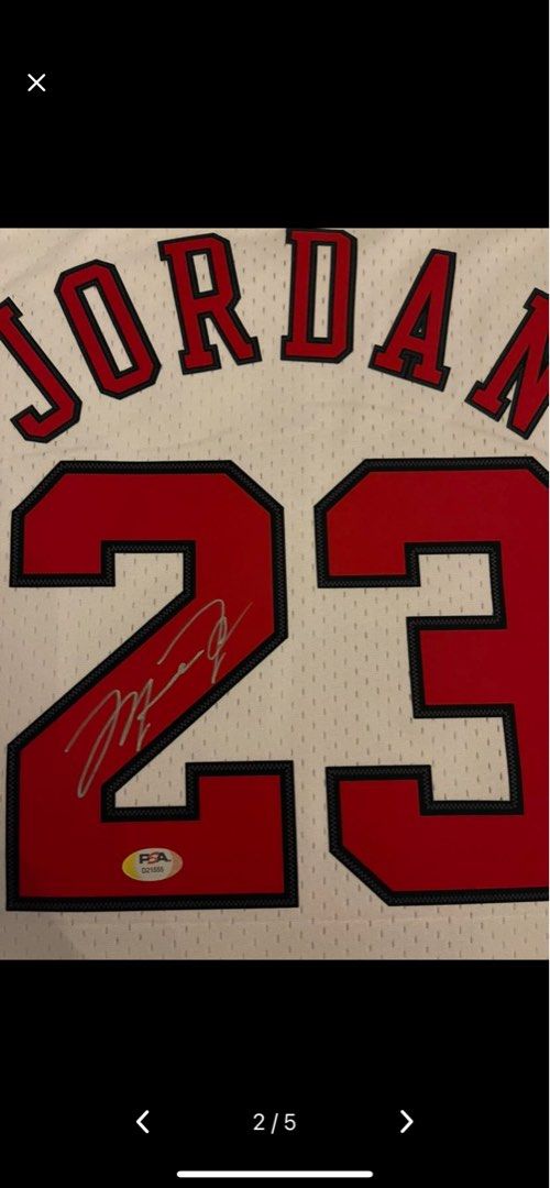 how much is a signed michael jordan jersey worth