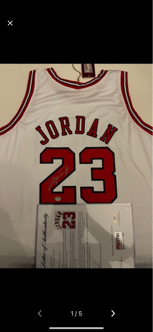 how much is a signed michael jordan jersey worth