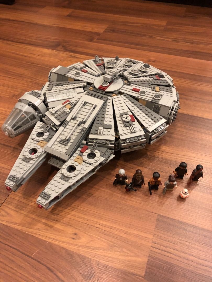 Millennium Falcon, TIE fighter, and Slave I LEGO sets, Hobbies & Toys ...