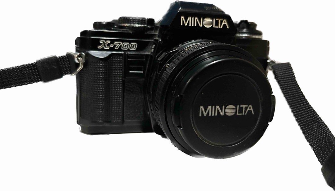 Minolta X-700 (Category: Cameras) located in Quezon City. Submitted by landorr (Listing ID 1231087397, Image 3). Description: Rewinder & Flash Bulb included. All controls function properly. No issues. 📸 You can test the camera upon meet up..