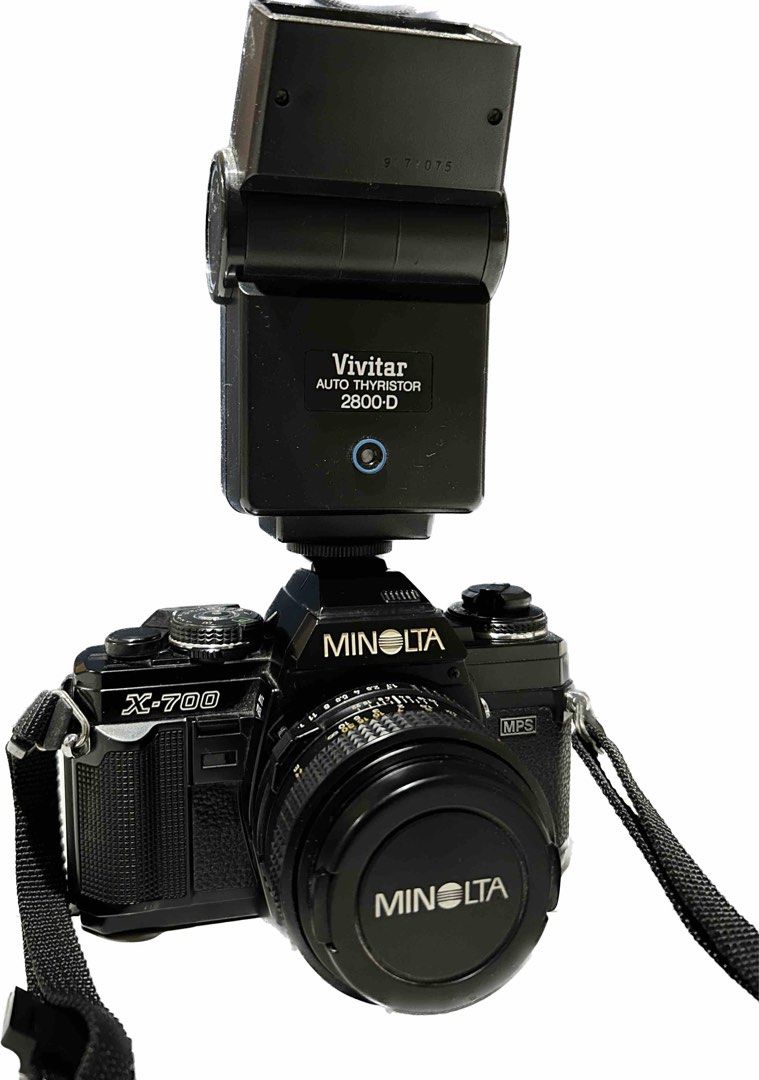 Minolta X-700 (Category: Cameras) located in Quezon City. Submitted by landorr (Listing ID 1231087397, Image 1). Description: Rewinder & Flash Bulb included. All controls function properly. No issues. 📸 You can test the camera upon meet up..