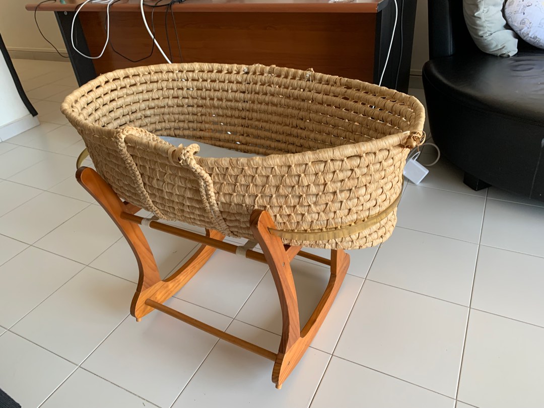 Moses Basket with Rocking Frame, Babies & Kids, Baby Nursery & Kids