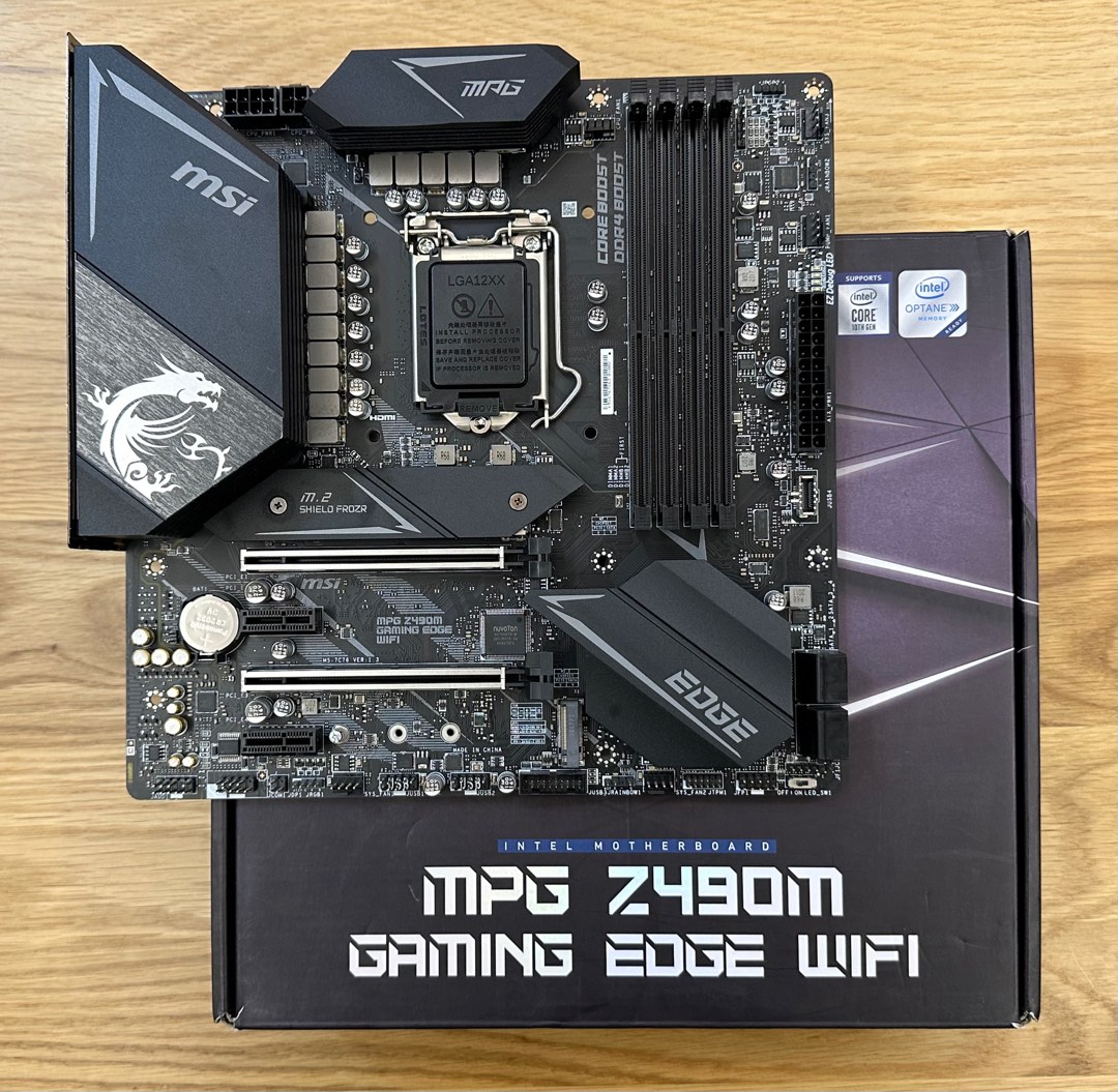 Msi MPG Z490M Gaming Edge Wi-Fi motherboard, Computers & Tech, Parts ...