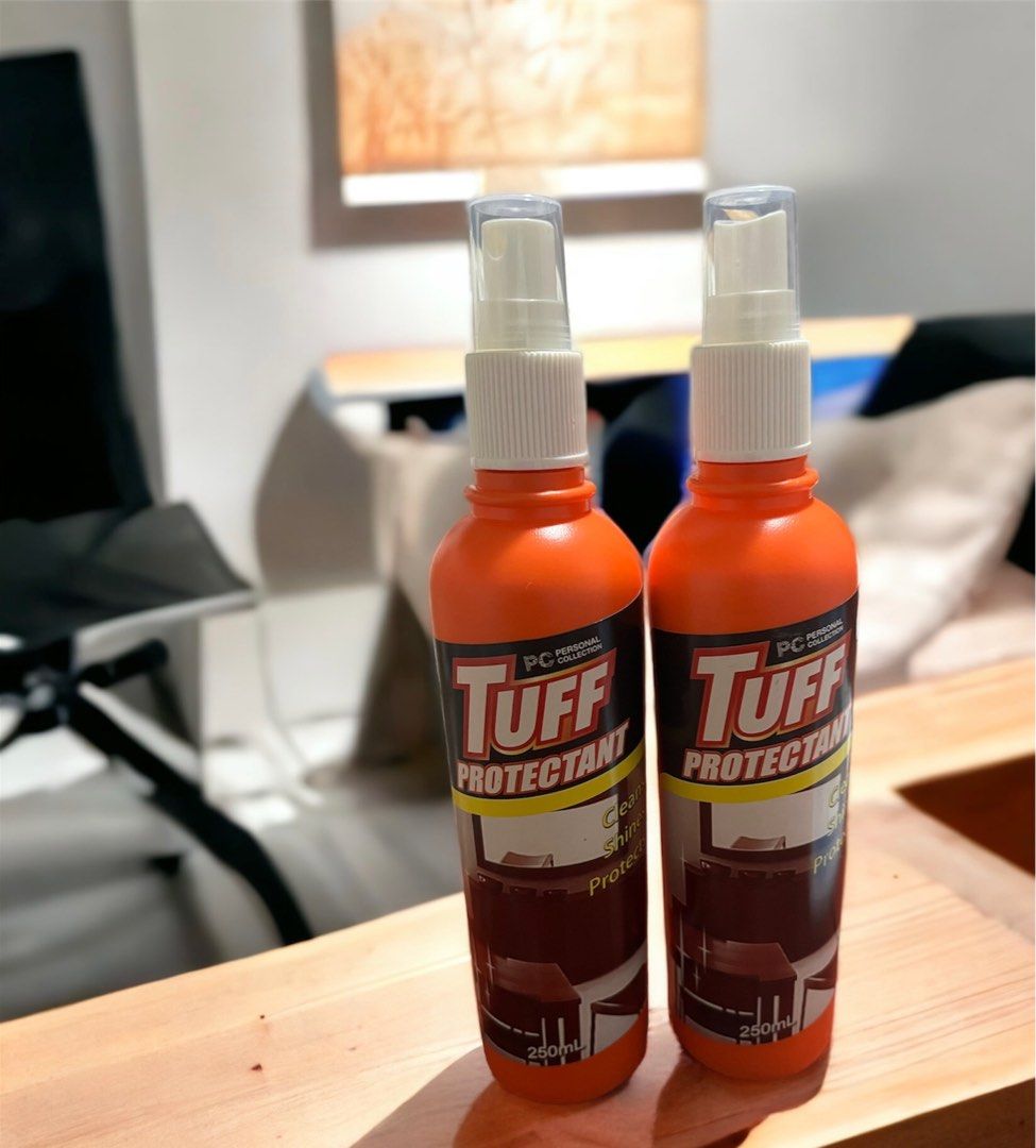 Multi-Surface Cleaner and Polisher 250ml (Category: Cleaning Tools & Supplies) located in Paranaque City. Submitted by nm_essentials (Listing ID 1231211551, Image 2). Description: PERSONAL COLLECTION TUFF PROTECTANT Cleans, Shines, Protects 250ml SHINY HOME Keeping your home spick and span is easy with Tuff Protectant Multi-Surface Cleaner & Polisher. It polish every surface! Tuff Protectant is a premium Surface Cleanser and Polisher that cares f