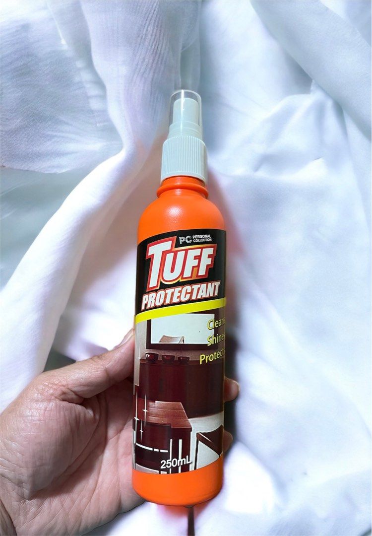 Multi-Surface Cleaner and Polisher 250ml (Category: Cleaning Tools & Supplies) located in Paranaque City. Submitted by nm_essentials (Listing ID 1231211551, Image 1). Description: PERSONAL COLLECTION TUFF PROTECTANT Cleans, Shines, Protects 250ml SHINY HOME Keeping your home spick and span is easy with Tuff Protectant Multi-Surface Cleaner & Polisher. It polish every surface! Tuff Protectant is a premium Surface Cleanser and Polisher that cares f