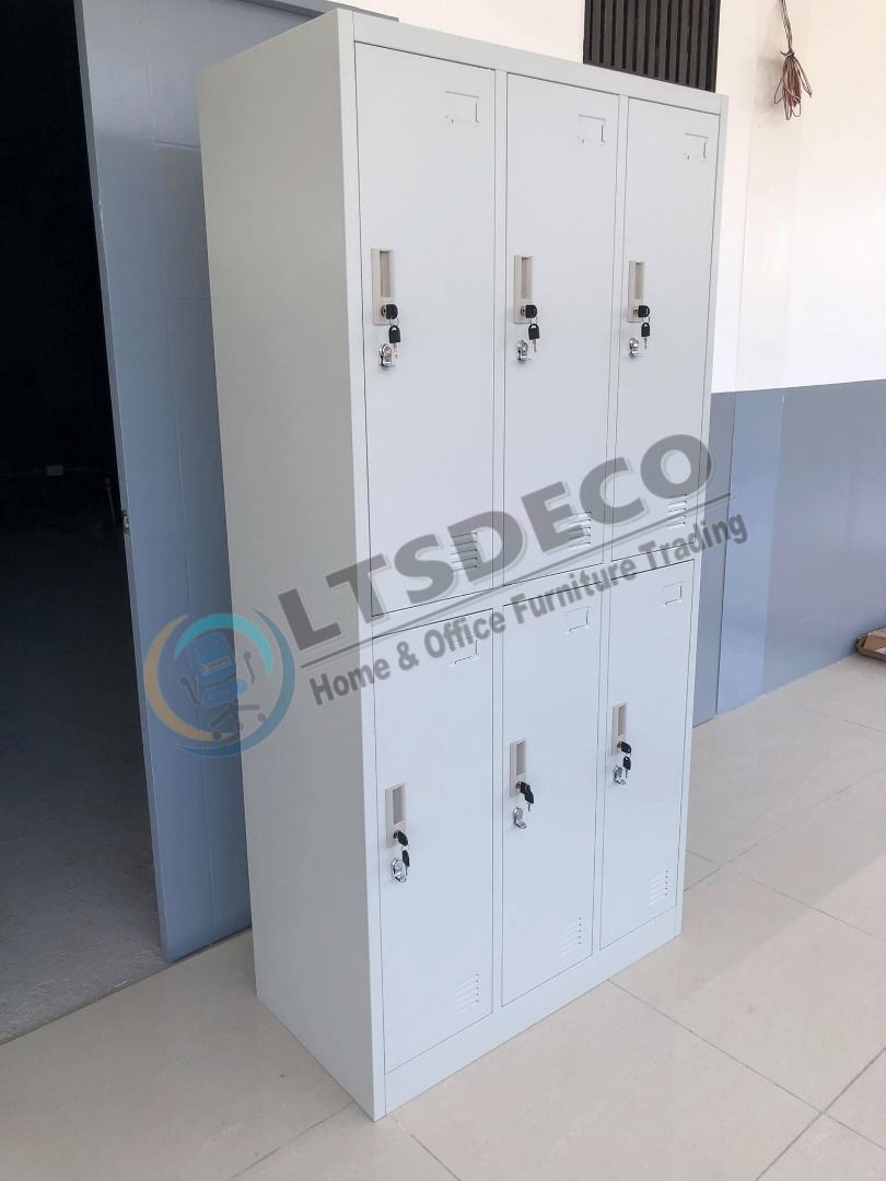 New 6 door steel locker office partition furniture, Furniture & Home ...