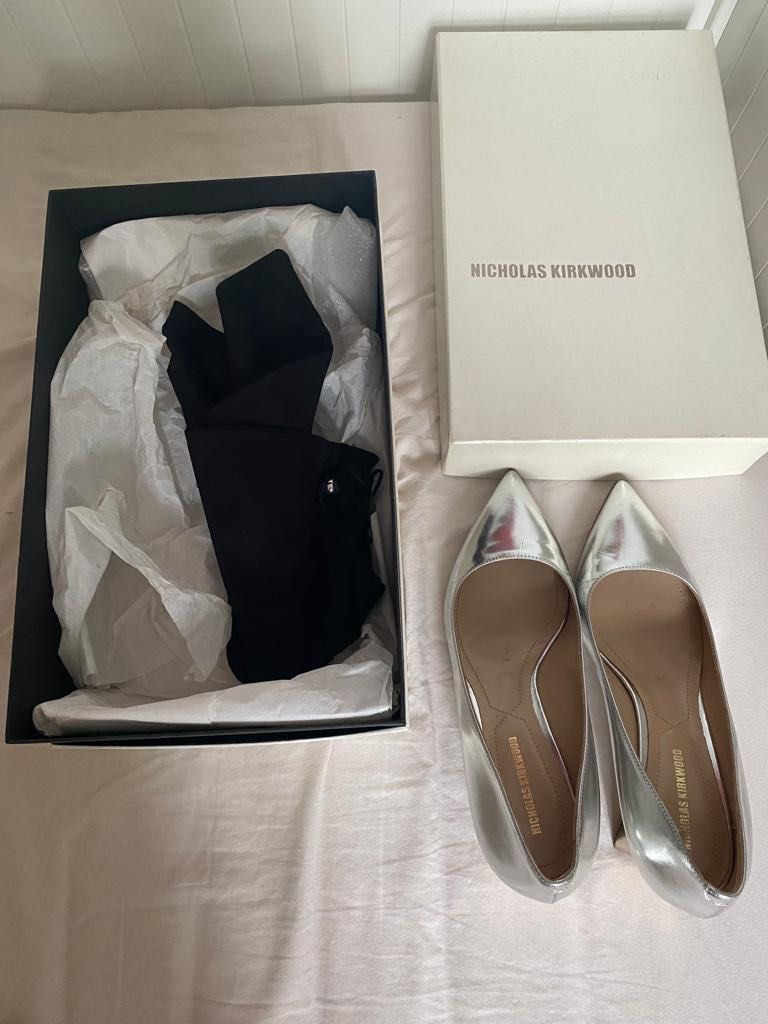 Nicolas Kirkwood Silver Pumps