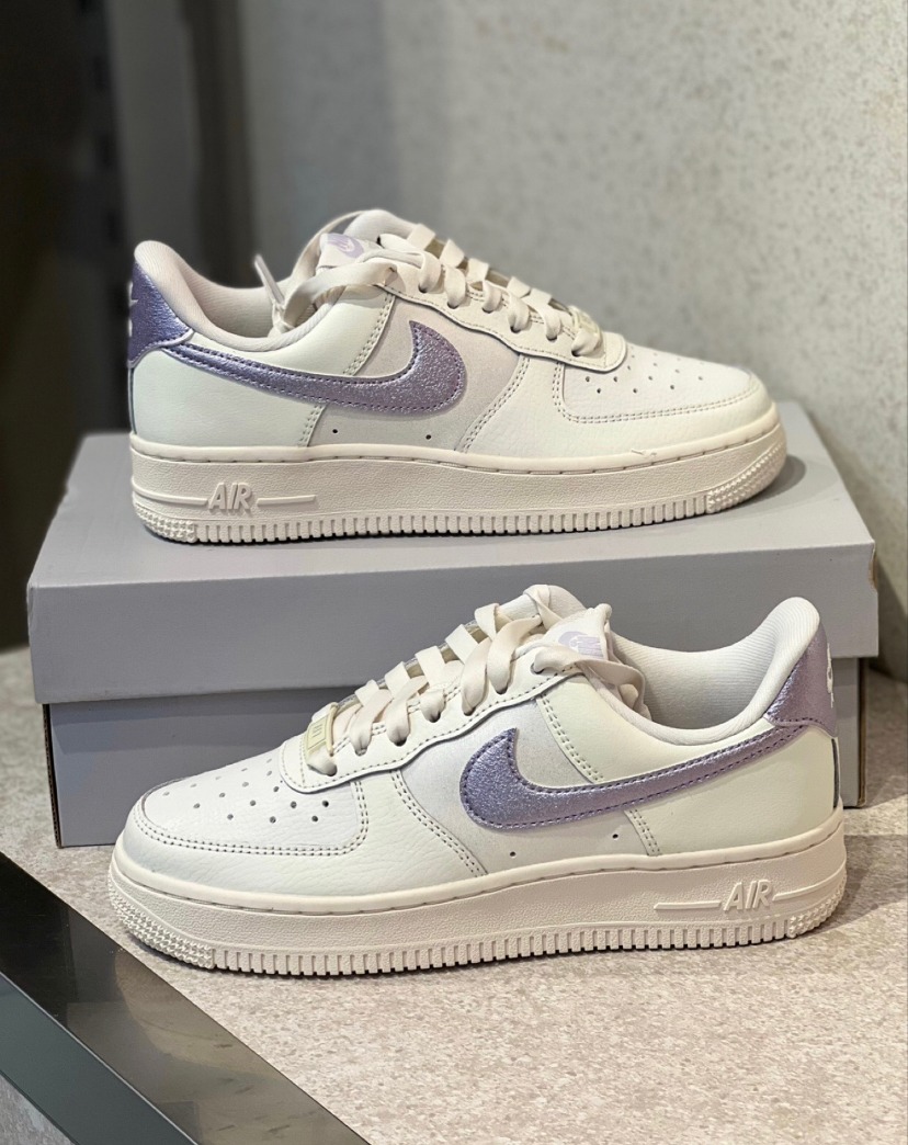 Purple metallic air force 1 top