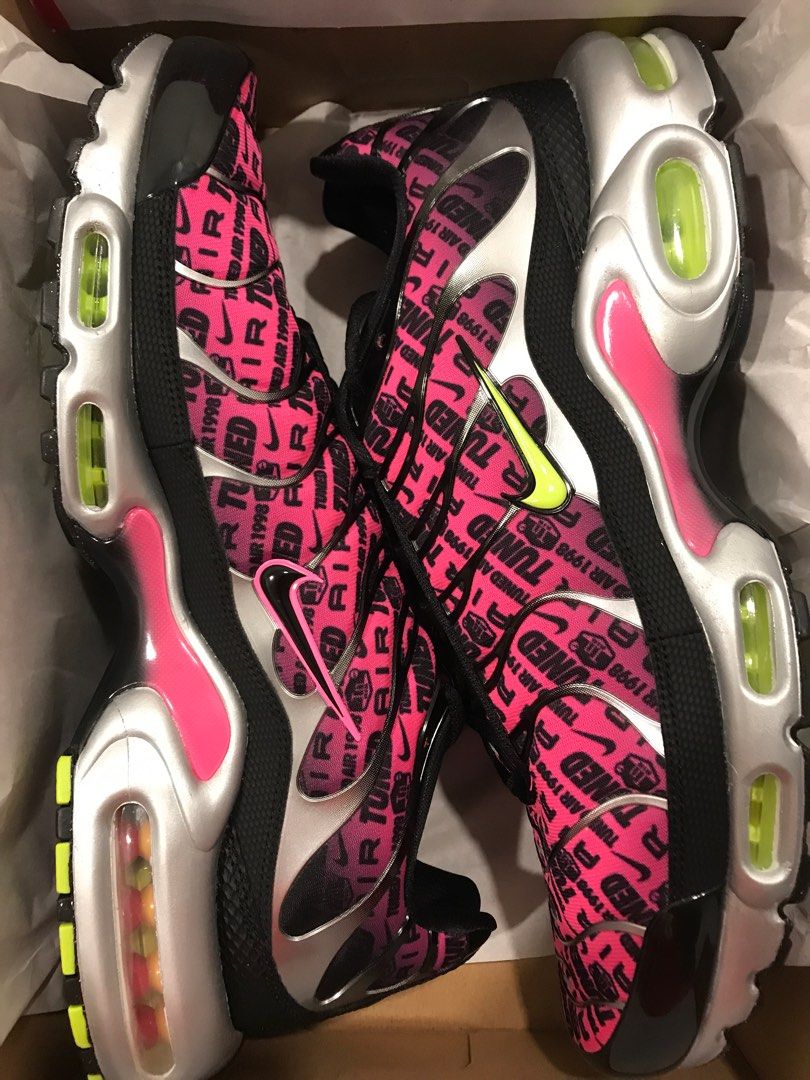 Nike Air Max Plus Mercurial XXV Hyper Pink And Volt US13, Men's Fashion ...