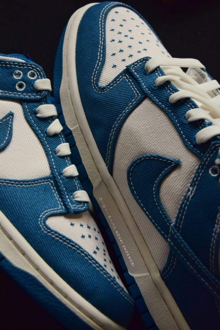 bleached sashiko dunk