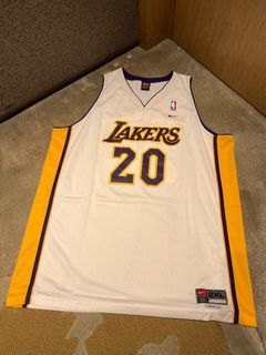 Nike Los Angeles Lakers Gary Payton #20 Swingman White Jersey Size Large  BNWT