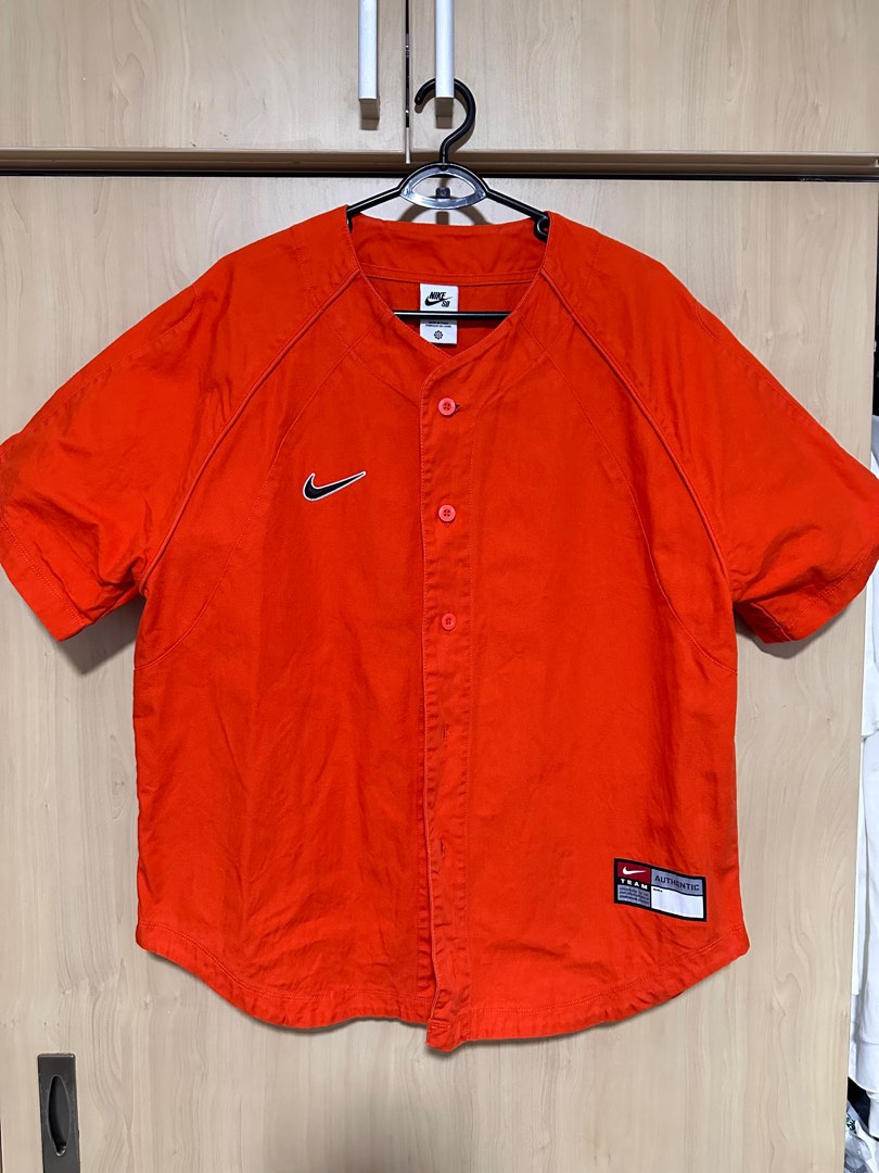 Nike SB x MLB Skate Baseball Jersey Team Orange