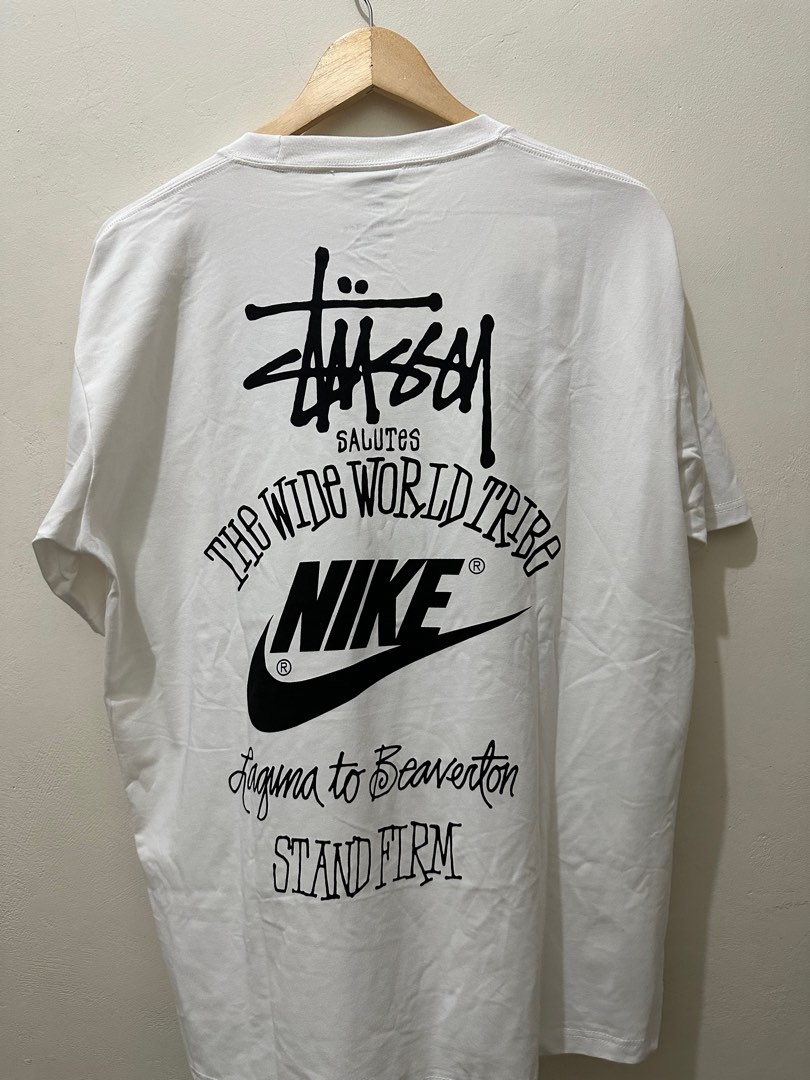 Nike x Stussy Wide World Tribe T-Shirt, Men's Fashion, Tops & Sets
