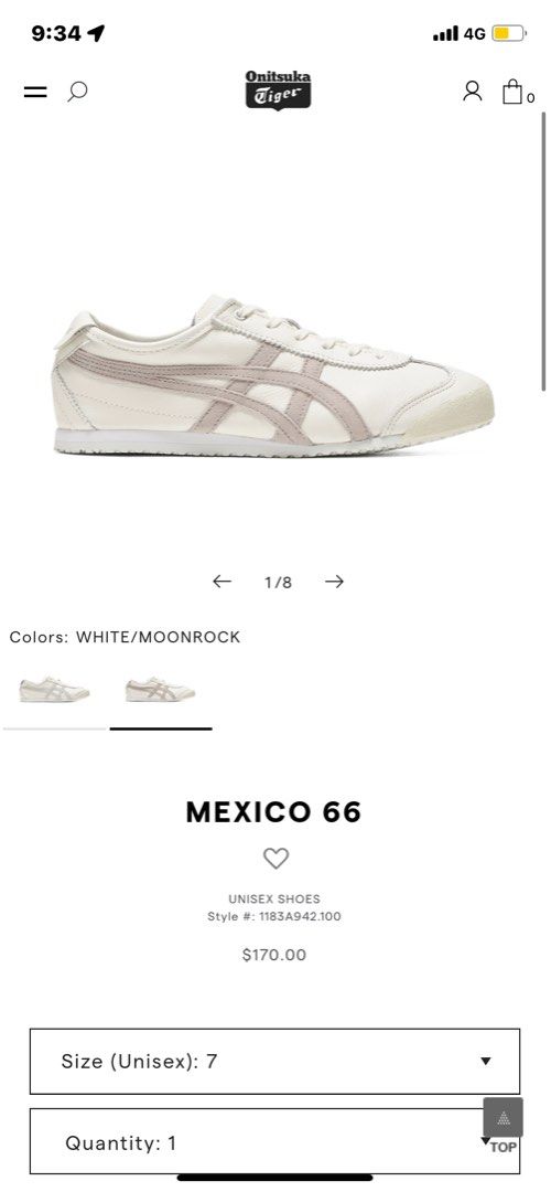 Onitsuka tiger mexico shop size chart