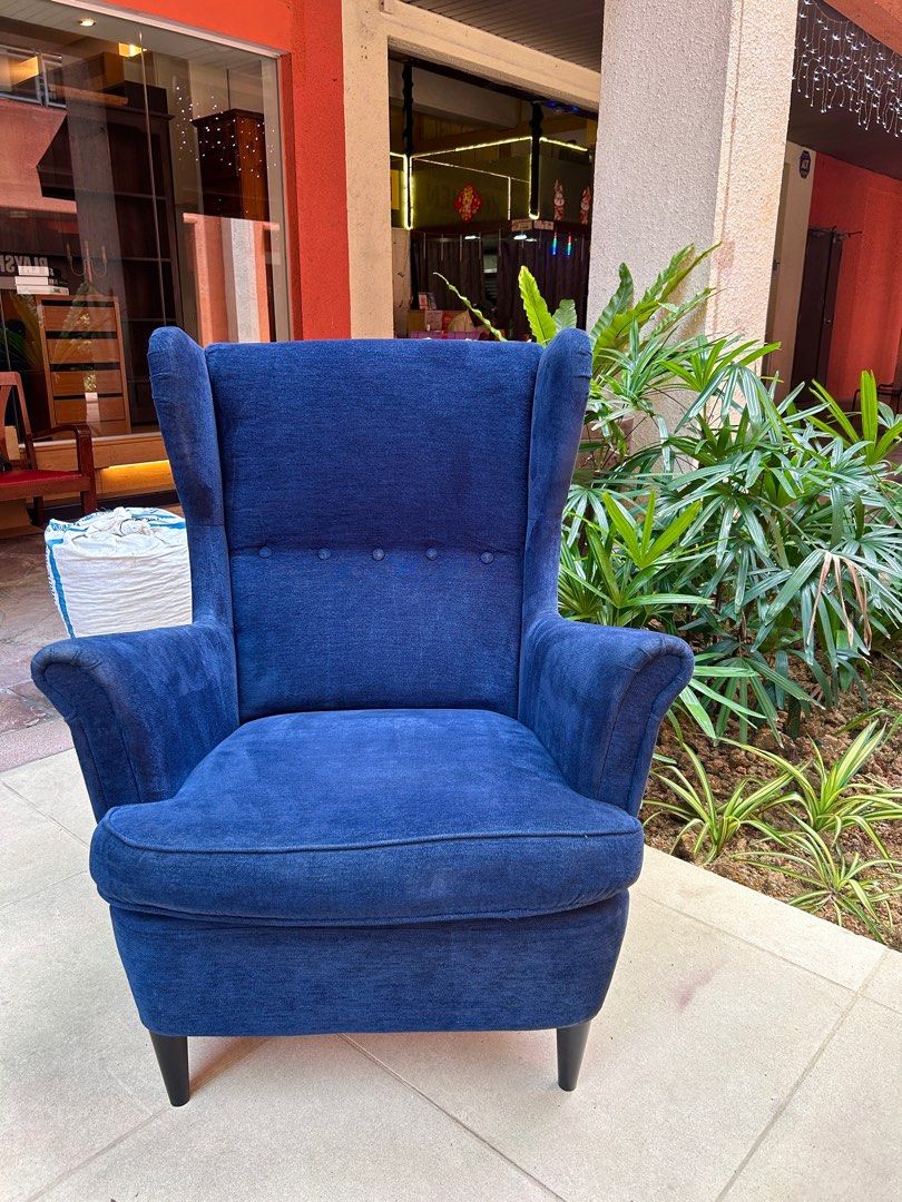 Ikea strandmon hotsell chair blue