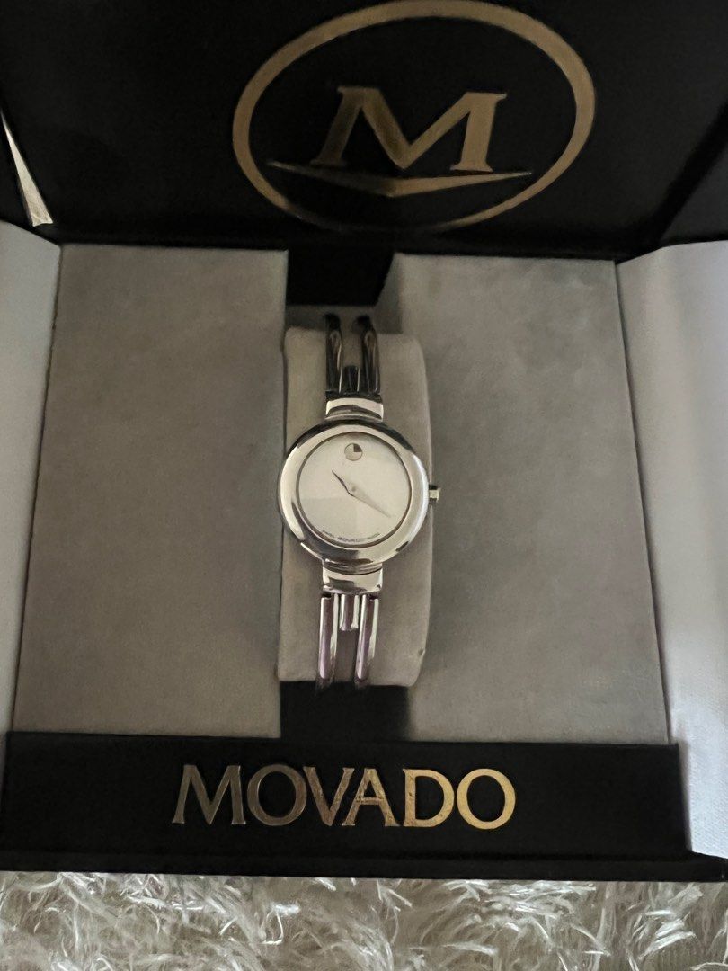 Original Movado Ladies watch (Category: Women's Watches) located in Quezon City. Submitted by tangled8 (Listing ID 1231126620, Image 3). Description: Original Movado Ladiea Watch bought in USA. Complete with box.