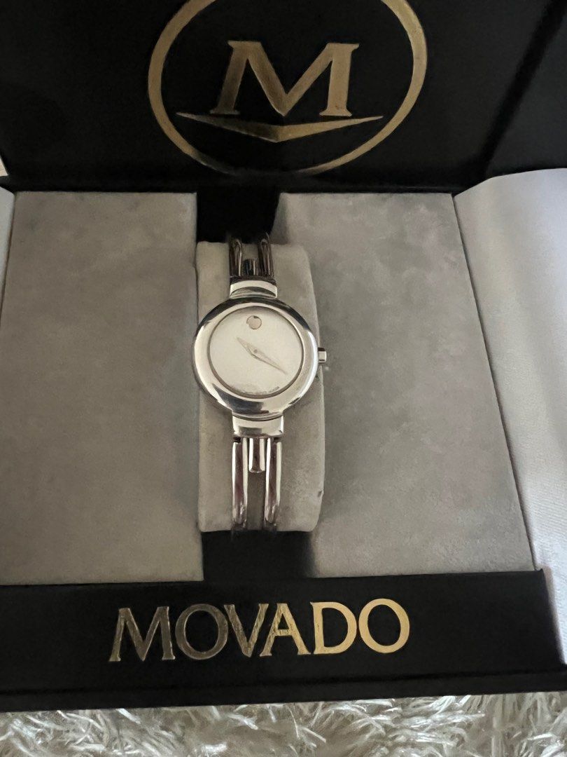 Original Movado Ladies watch (Category: Women's Watches) located in Quezon City. Submitted by tangled8 (Listing ID 1231126620, Image 2). Description: Original Movado Ladiea Watch bought in USA. Complete with box.