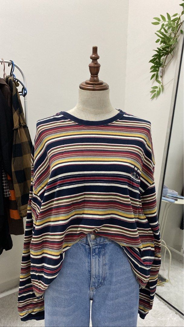 Baggy striped on sale shirt