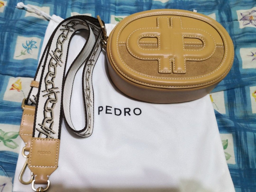 PEDRO Icon Leather Sling Bag - Light Grey