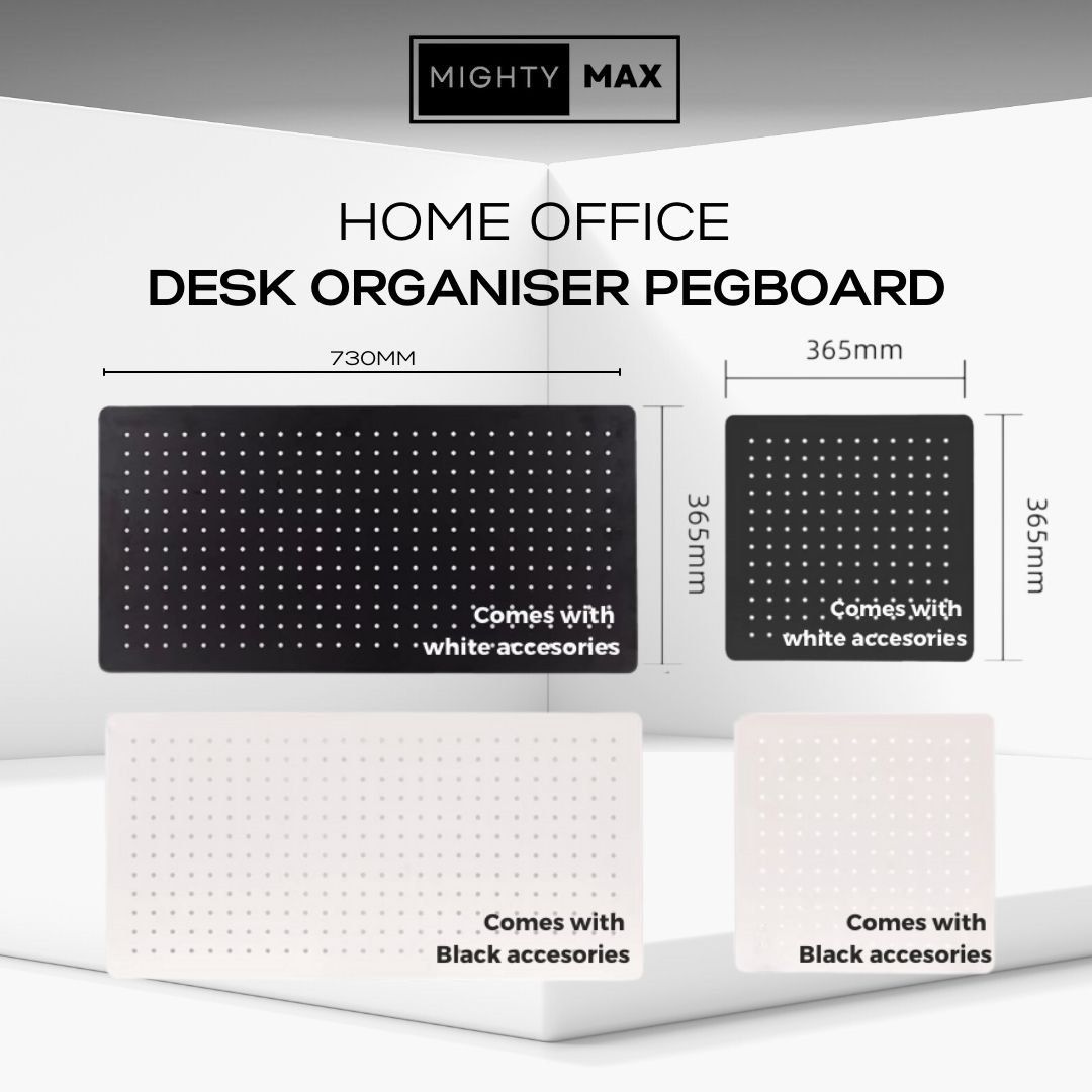 [SG STOCK]Home Office Desk Organiser Pegboard W FREE accessories ...