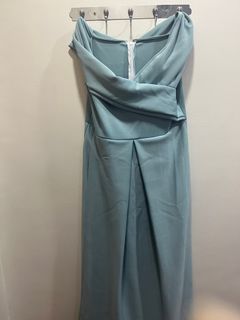 Plus size teal gown