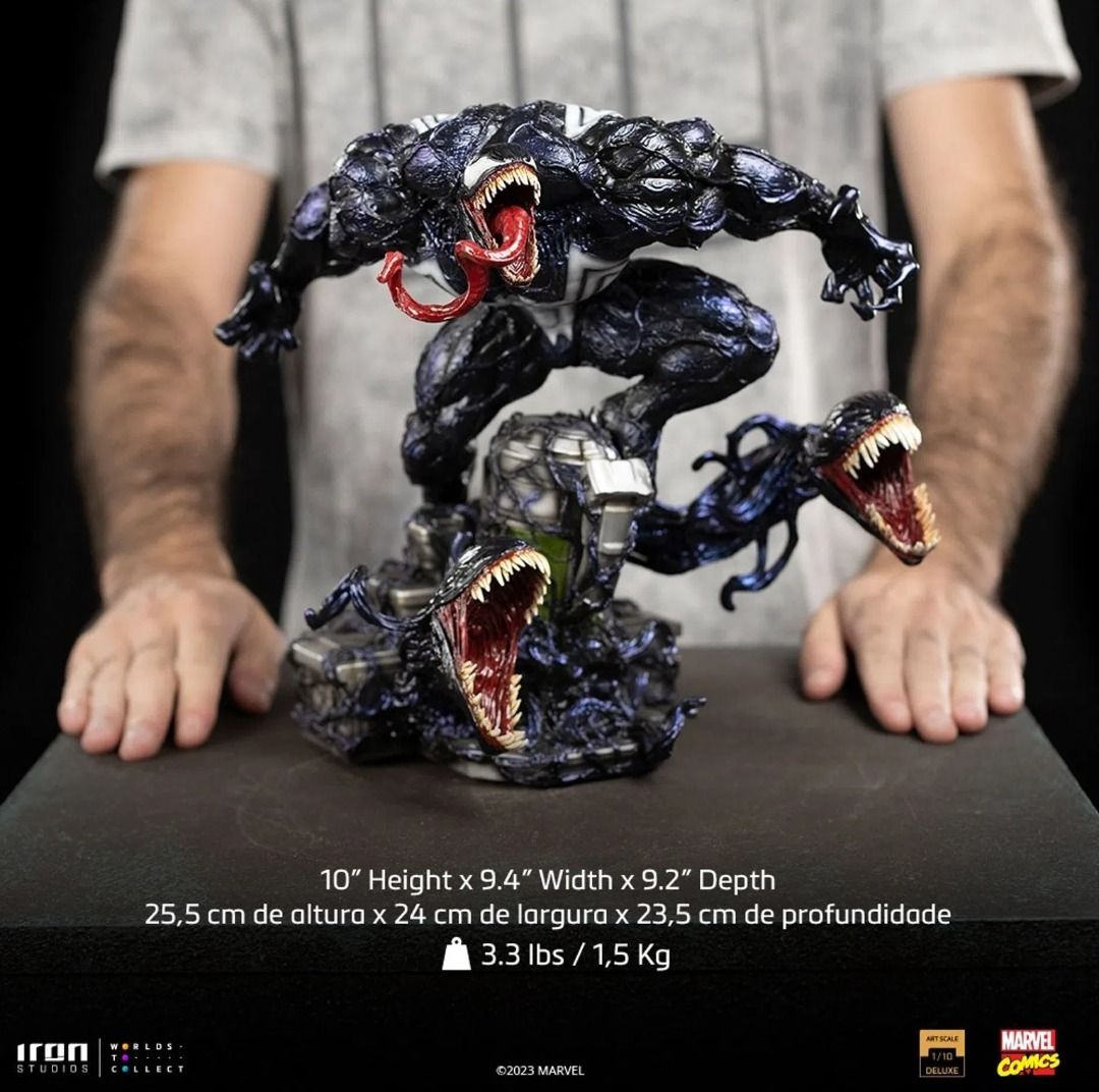 Iron Studios Venom Statue 1/10 – 23 Cm – Spider-Man Vs Villains – Detailliert & Handbemalt, Offiziell Lizenziert