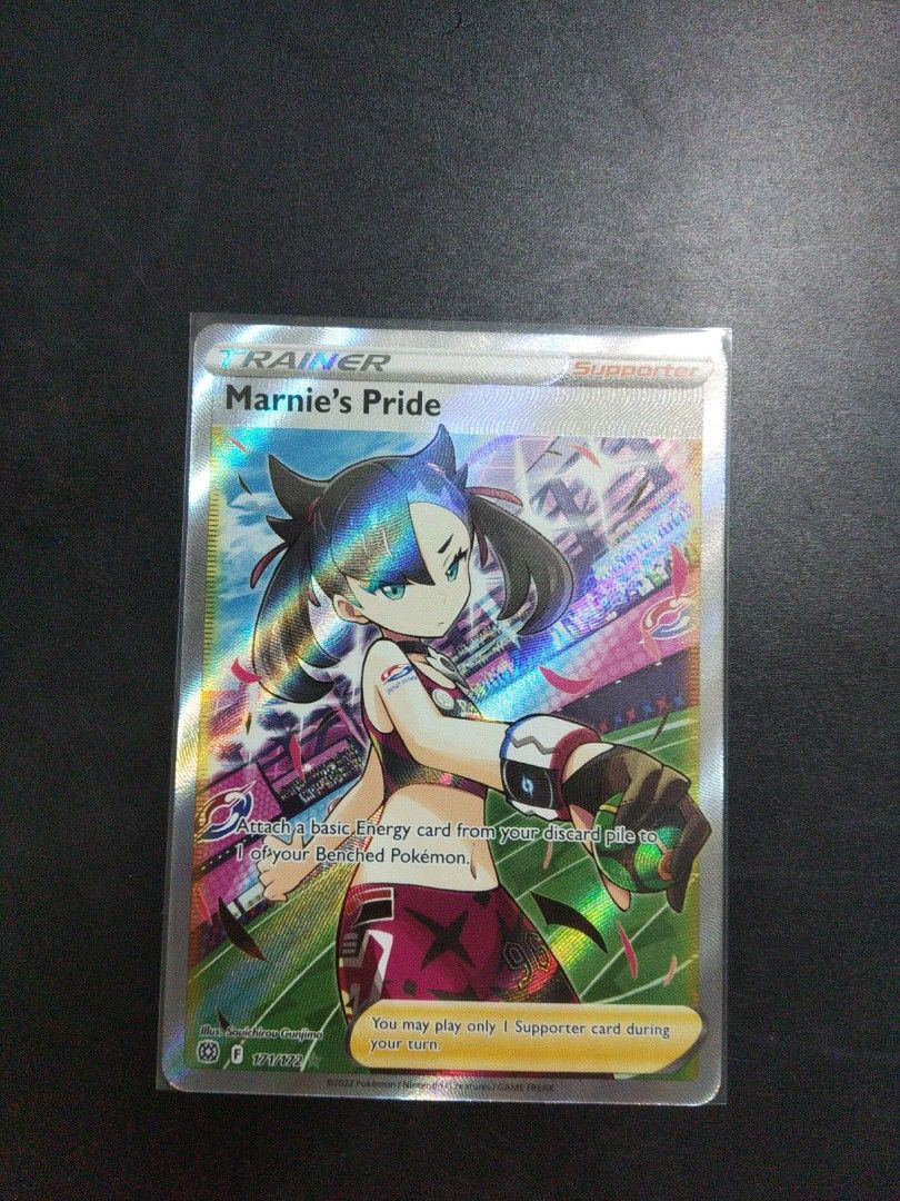 Pokemon TCG Marnie's Pride Full Art Trainer Ultra Rare - SS9 Brilliant Star, Hobbies & Toys, Toys & Games on Carousell Pokemon TCG Marnie's Pride Full Art Trainer Ultra Rare - SS9 Brilliant Star, Hobbies & Toys, Toys & Games on Carousell