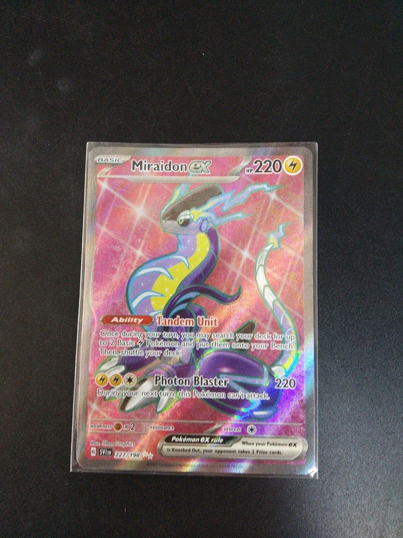 Pokemon TCG Miraidon ex Full Art Secret Rare SV01 Scarlet & Violet