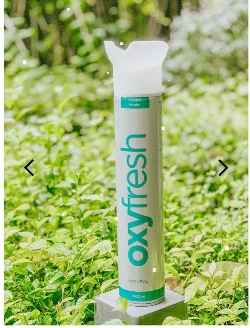PORTABLE OXYGEN INHALER oxyfresh A Breath of Fresh Air 1000ml/bottle