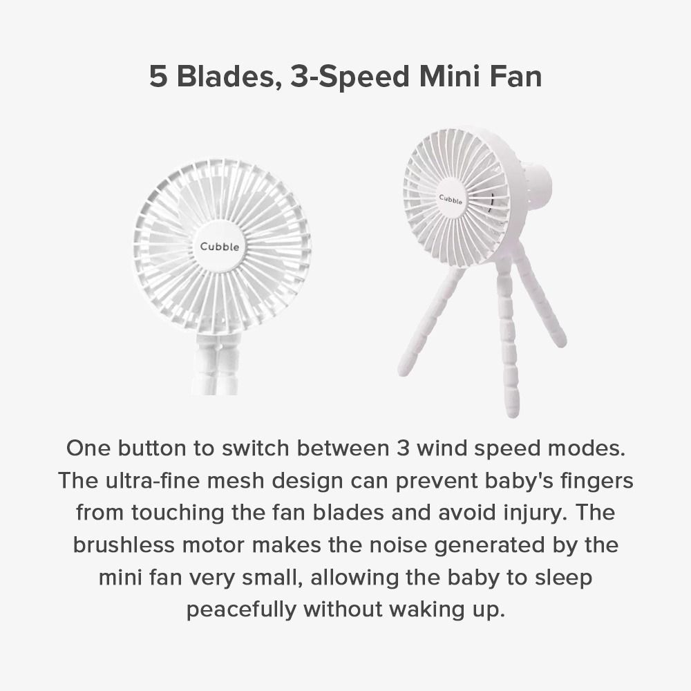 Portable Stroller Fan with Flexible Tripod, Babies & Kids, Going Out