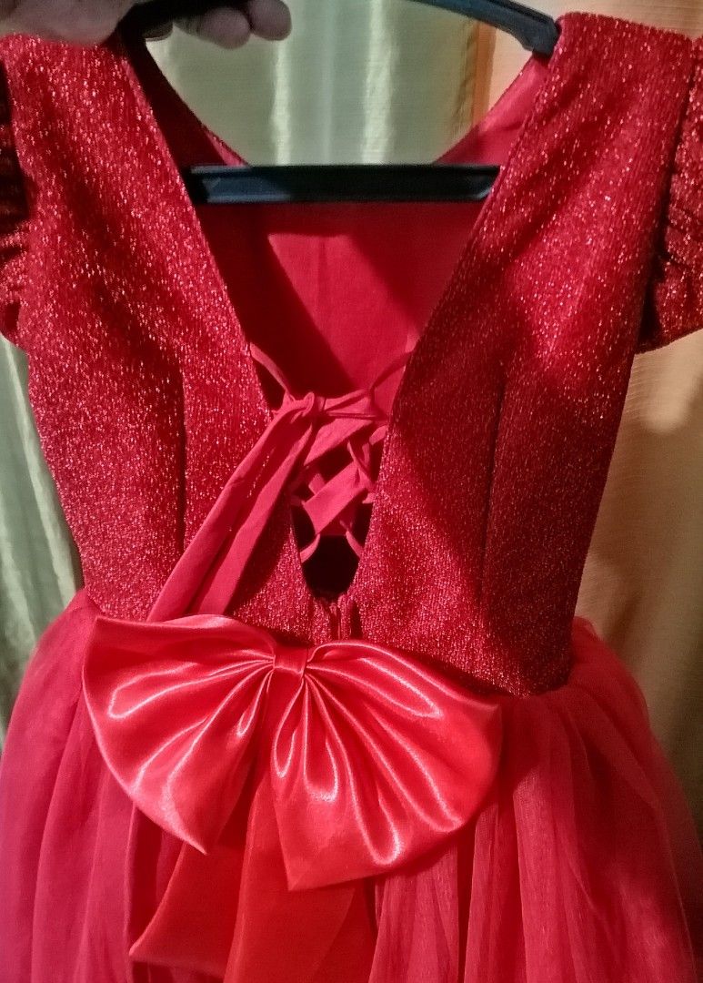 Pretty Red Dress Gown for 79yo (Birthday Wedding) on Carousell