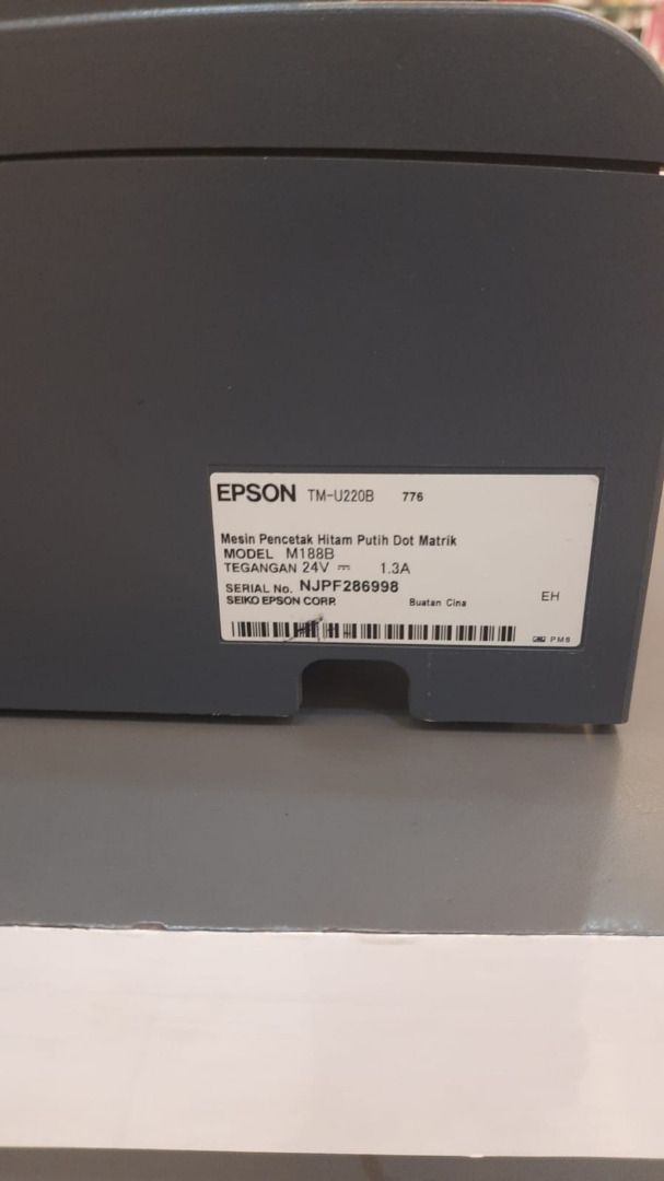 PRINTER THERMAL EPSON TM U220B, Elektronik, Bagian Komputer & Aksesoris