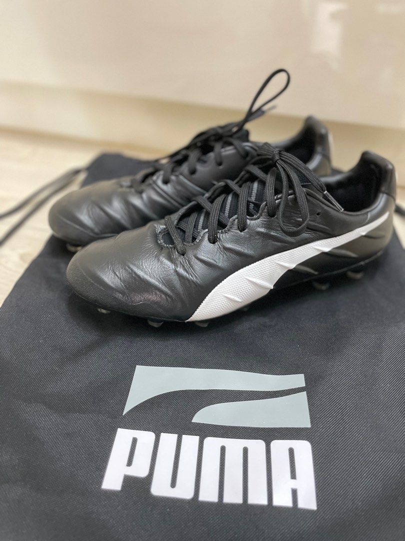 PUMA KING PLATINUM 21 HG/AG 袋鼠皮波boot足球鞋, 男裝, 鞋, 靴