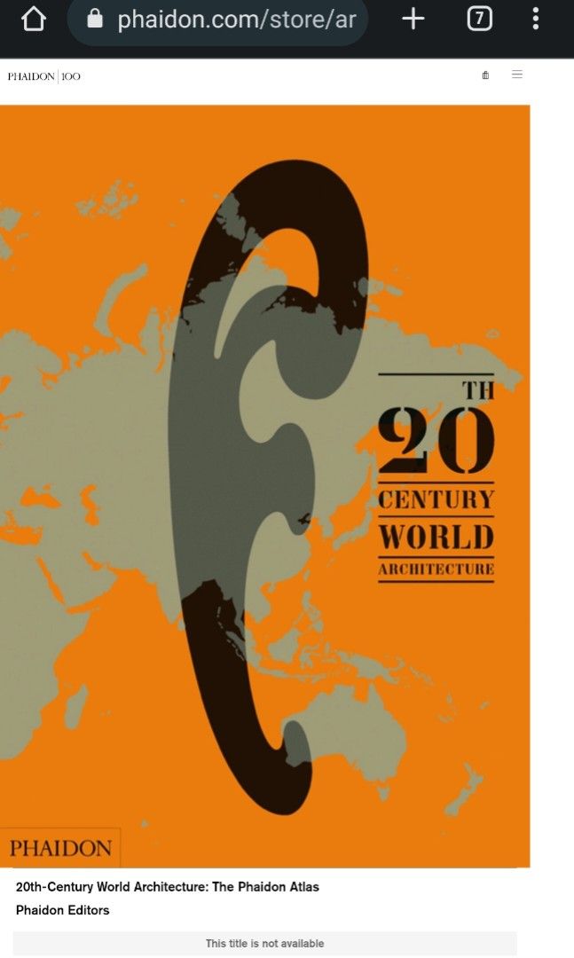 (Rare) 20th-Century World Architecture: The Phaidon Atlas | Phaidon ...