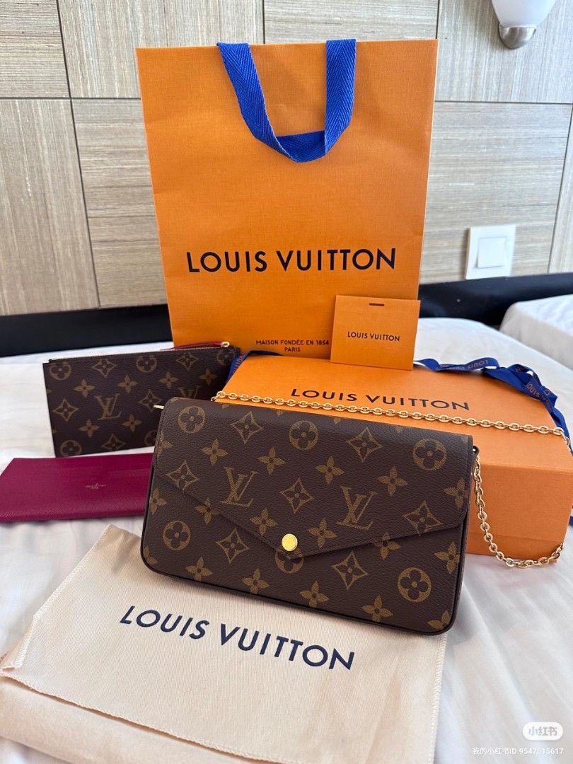 100% Authentic LV Felicia Pouch for let go!!, Luxury, Apparel on Carousell