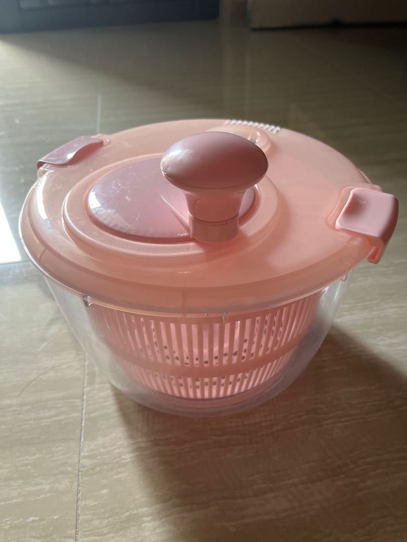 New 5L Salad spinner vegetable drainer fruit draining basket