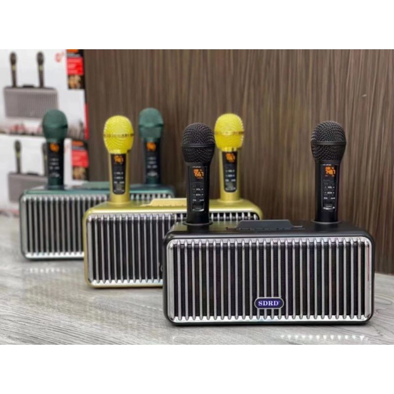 SDRD 319Pro, Upgraded Version Karaoke Bluetooth Speaker with Wireless