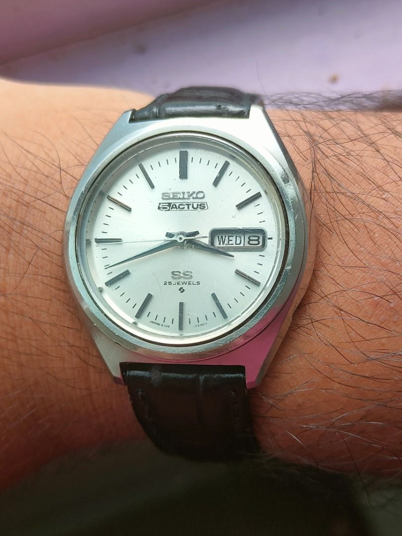 Seiko 5 Actus SS 25Jewels 6106 7490 Automatic Men s Fashion