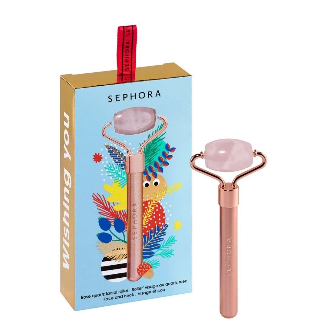 SEPHORA COLLECTION Wishing You Mini Rose Quartz Facial Roller Holiday Limited Edition